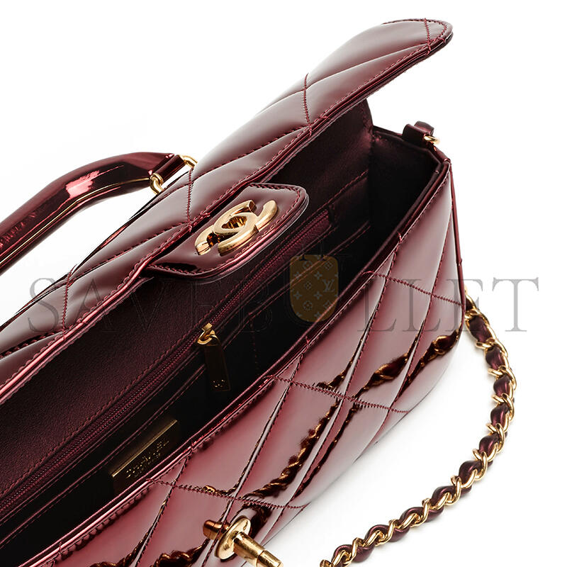 CHANEL LARGE FLAP BAG WITH TOP HANDLE AS5807 (30*12.5*5cm)